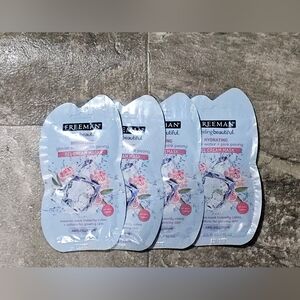 Freeman 4pk Glacier Water & Pink Peony Gel Cream Mask 0.5fl Oz BNIB
